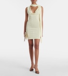 Aya Muse Draped scarf-detail minidress