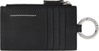 MM6 Maison Margiela Black Leather Ring Wallet