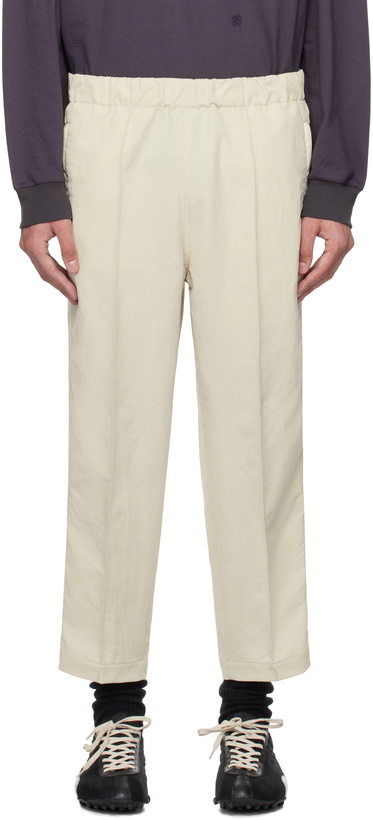 Photo: nanamica Beige Cropped Trousers