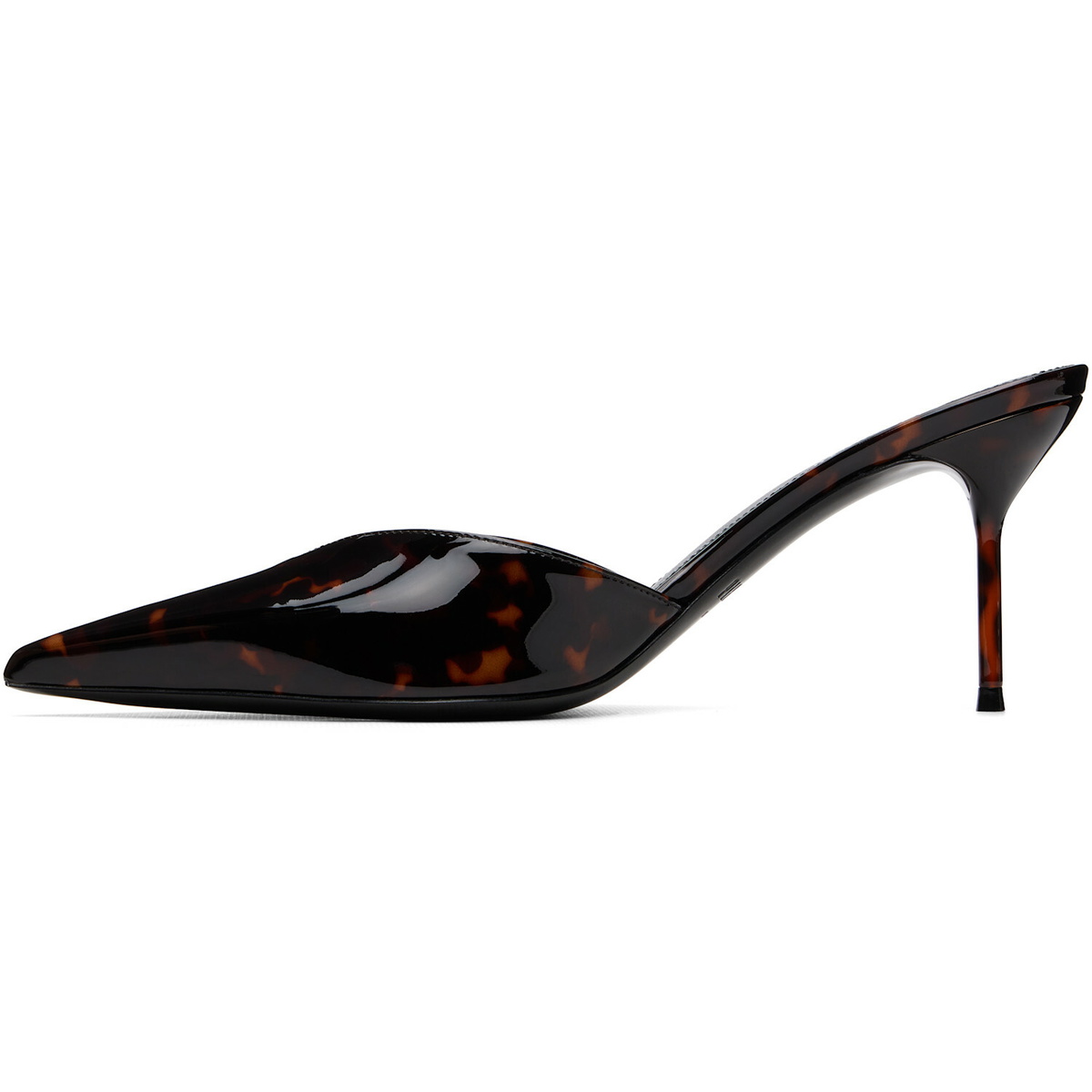 Paris Texas Black & Brown Lidia Sabot 70 Heels