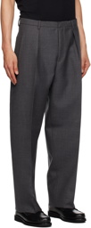 ZEGNA Black Pleated Trousers