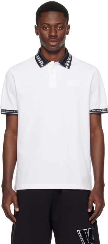 Photo: Versace Jeans Couture White Printed Polo