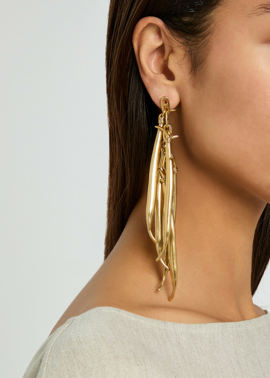 Jacquemus Les Bouclés Haricots Drop Earrings - Gold - One Size