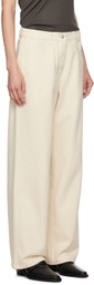LE17SEPTEMBRE Off-White Basic Straight Jeans
