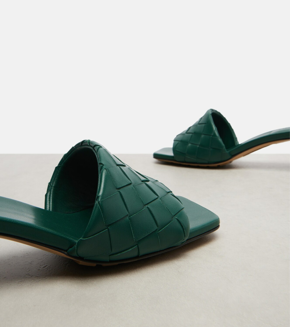 Bottega Veneta Parco Intrecciato leather mules