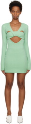 AMBUSH Green Monogram Minidress