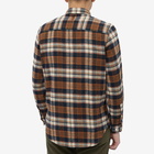 NN07 Men's Arne Check Shirt in Brown Check