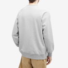 Nanga Men's Eco Hybrid Box Logo Sweatshirt in Light Grey/Turquoise