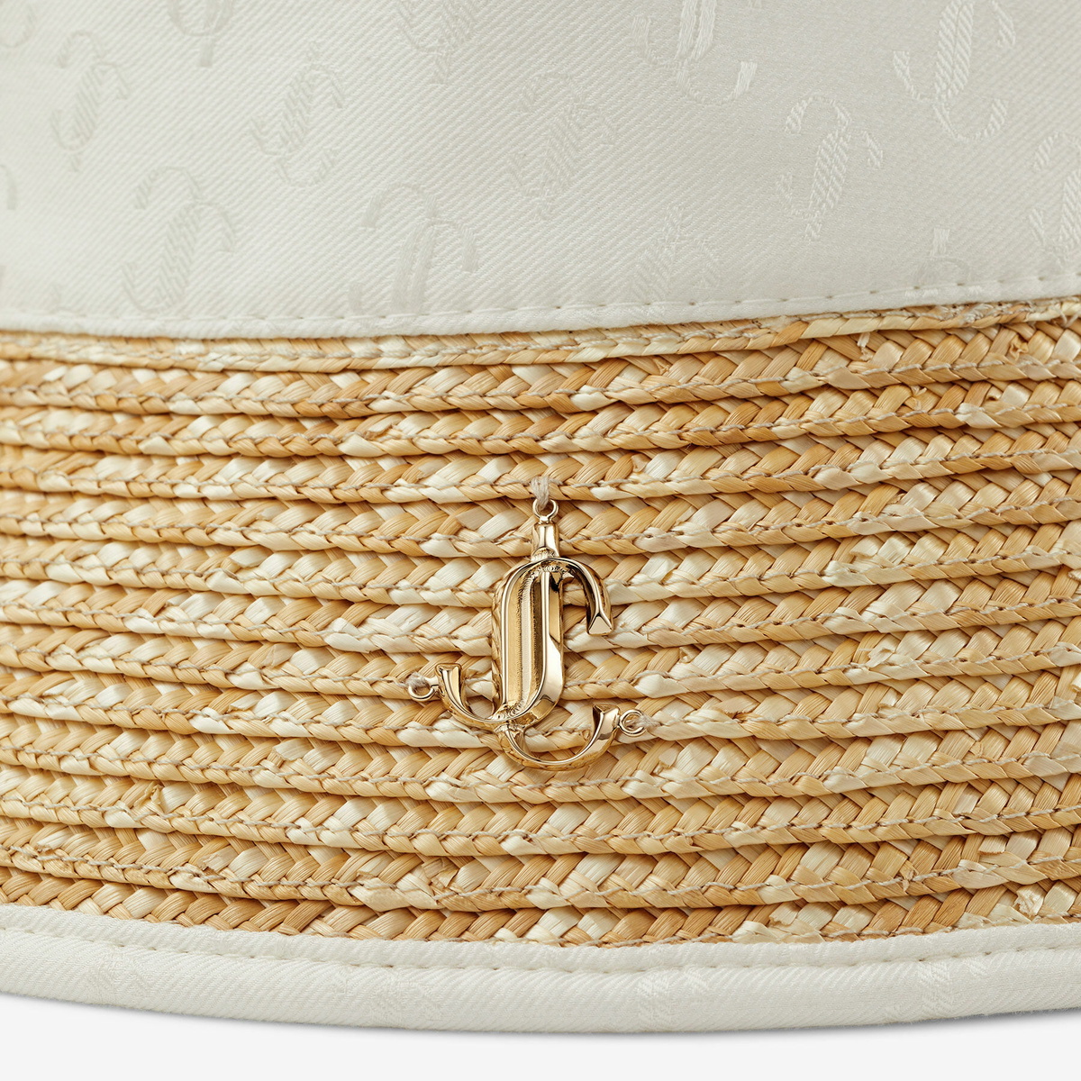 Jimmy Choo Renata Denim Blue and White Monogram Bucket Hat Louis Vuitton Blue & White Denim Monogram Reversible Bucket  main image 3