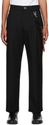 Song for the Mute Black Loose Pleated Trousers