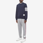 Thom Browne Men's Engineered Stripe Crew Sweat in Navy