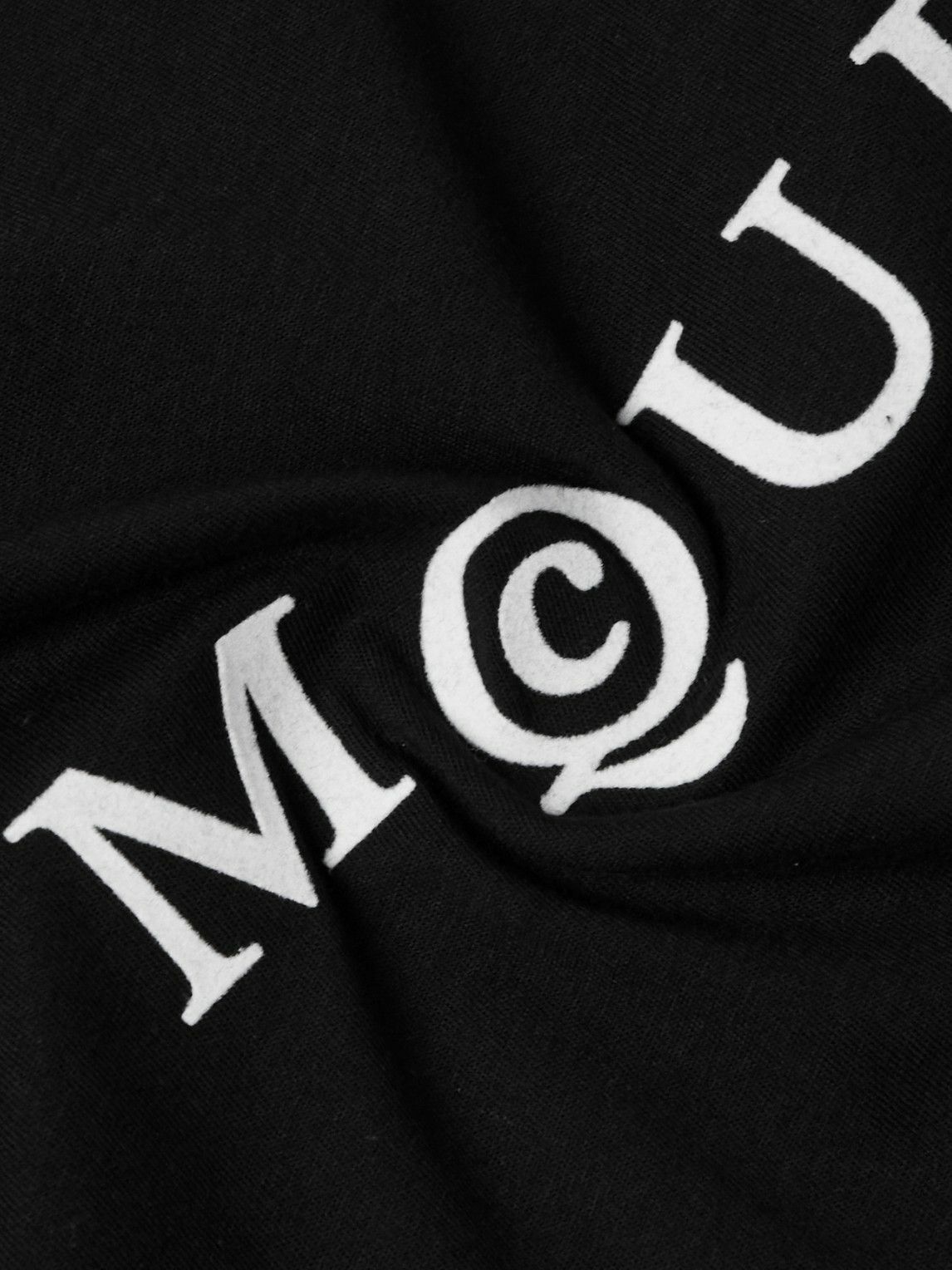Alexander McQueen - Logo-Flocked Cotton-Jersey T-Shirt