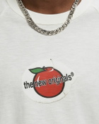 The New Originals APPLE STICKER RAGLAN TEE White Mens Shortsleefe