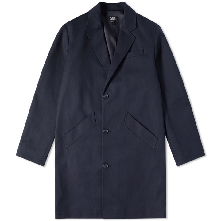 Photo: A.P.C. Basille Coat Blue