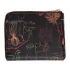 Paul Smith Black Beach Sketch Zip Card Holder