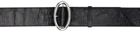 The Attico Black Pin-Buckle Belt