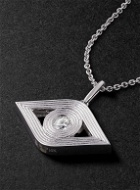 Sydney Evan - Evil Eye White Gold Diamond Necklace