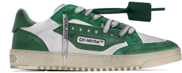 Photo: Off-White Off-White & Green Vintage 5.0 Sneakers