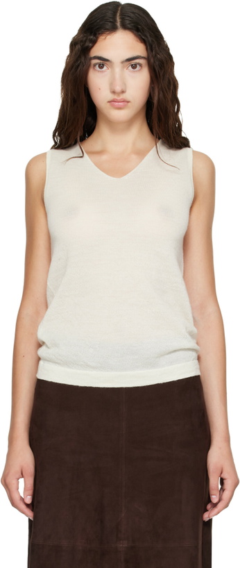 Photo: Lauren Manoogian Off-White Fine High V Shell Top