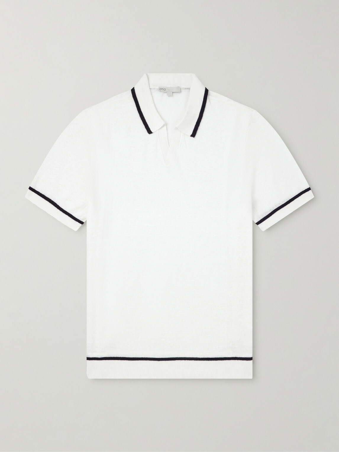 Onia - Linen Polo Shirt - Neutrals