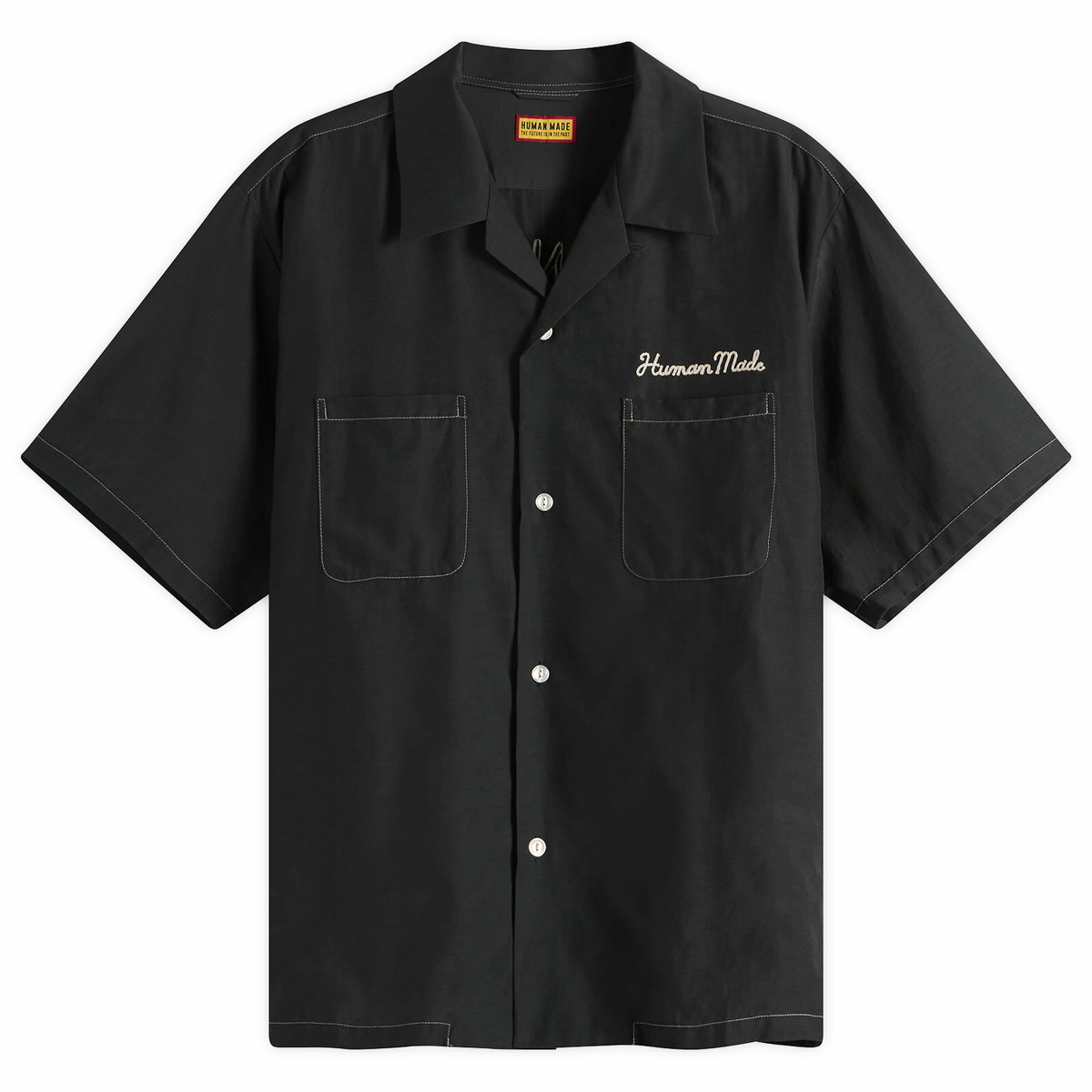 Human Made Men's Embroidered Souvenir Shirt in Black