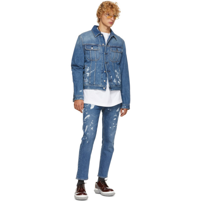 Acne Studios Blue Bla Konst Vintage Paint River Jeans Acne Studios