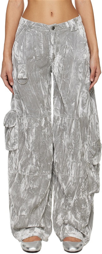 Photo: Collina Strada SSENSE Exclusive Silver Lawn Trousers