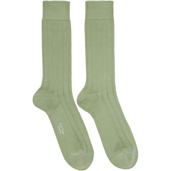 Photo: Paul Smith Green Contrast Toe Link Socks 