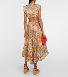 Zimmermann Chintz ramie floral midi dress