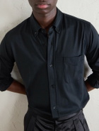 TOM FORD - Silk and Cotton-Blend Shirt - Black