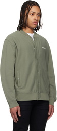 Givenchy Khaki 'GIVENCHY Paris' Couture Seam Cardigan Jacket