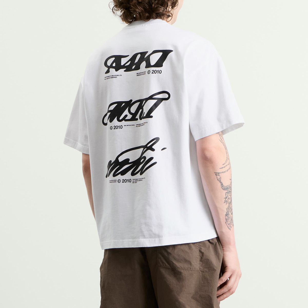 MKI Men's Stack T-Shirt in White