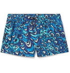 Dolce & Gabbana - Slim-Fit Short-Length Printed Swim Shorts - Blue