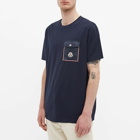 Moncler Men's Maya Pocket Logo T-Shirt in Navy