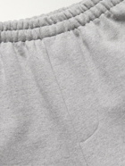 VETEMENTS - Tapered Logo-Print Cotton-Blend Jersey Sweatpants - Gray