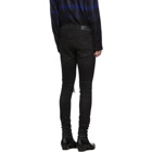 Amiri Black Paint Military Patch Jeans