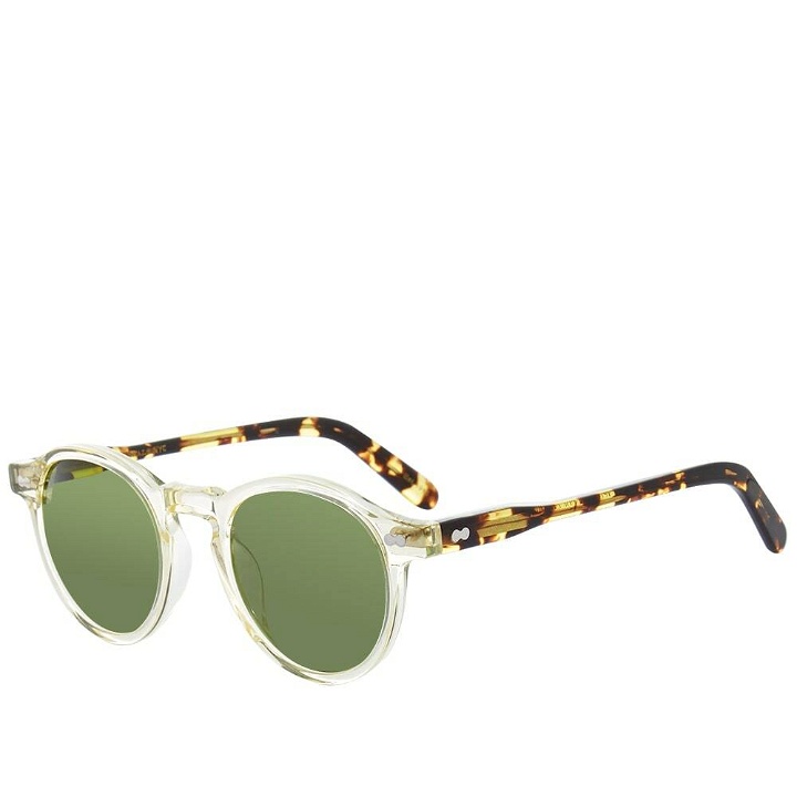 Photo: Moscot Men's Miltzen Sunglasses in Green/Citron/Tortoise