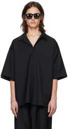 Lownn Black Collarless Shirt