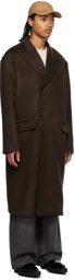 The Frankie Shop Brown Curtis Trench Coat