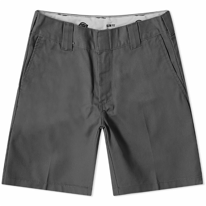 Photo: Dickies Men's Slim Fit Short in Charcoal Grey