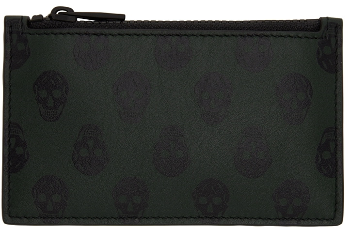 Photo: Alexander McQueen Green Biker Skull Card Holder