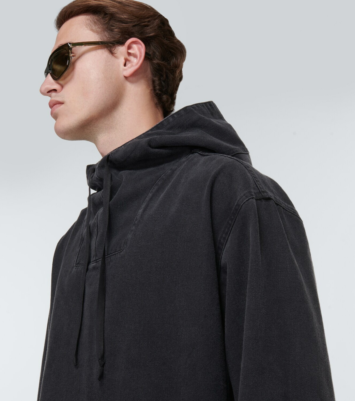 The Frankie Shop Cliff denim hoodie