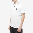 Stone Island Men's Patch Polo Shirt in White