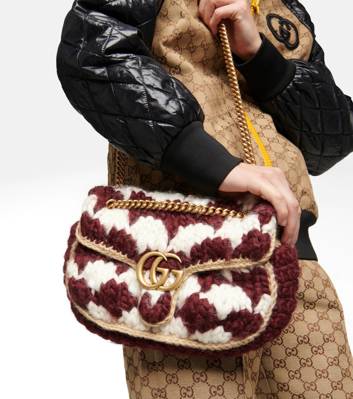 Gucci - GG Marmont 2.0 crochet shoulder bag Gucci