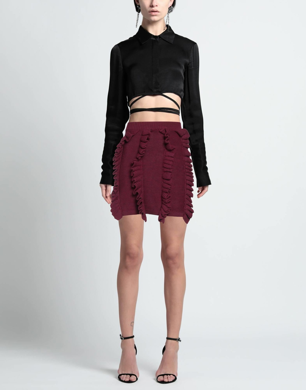 Jijil Womens Mini skirt Plum