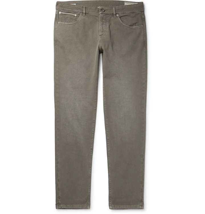 Photo: Brunello Cucinelli - Stretch-Denim Jeans - Green