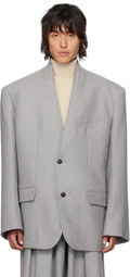 Hed Mayner Gray Flannel Blazer
