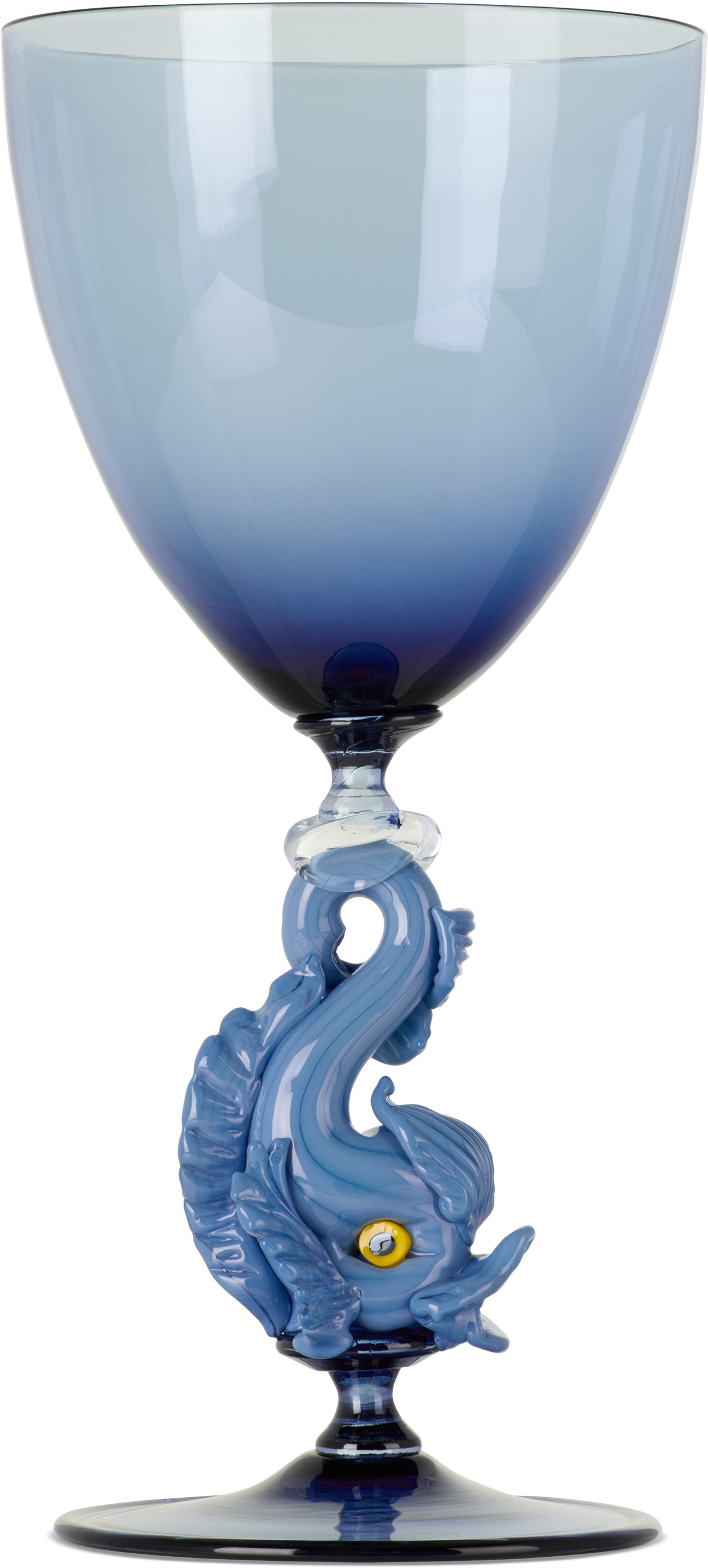 Charlie Larouche-Potvin SSENSE Exclusive Blue Fish Wine Glass