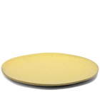 ferm LIVING Large Flow Plate in Yellow Speckle