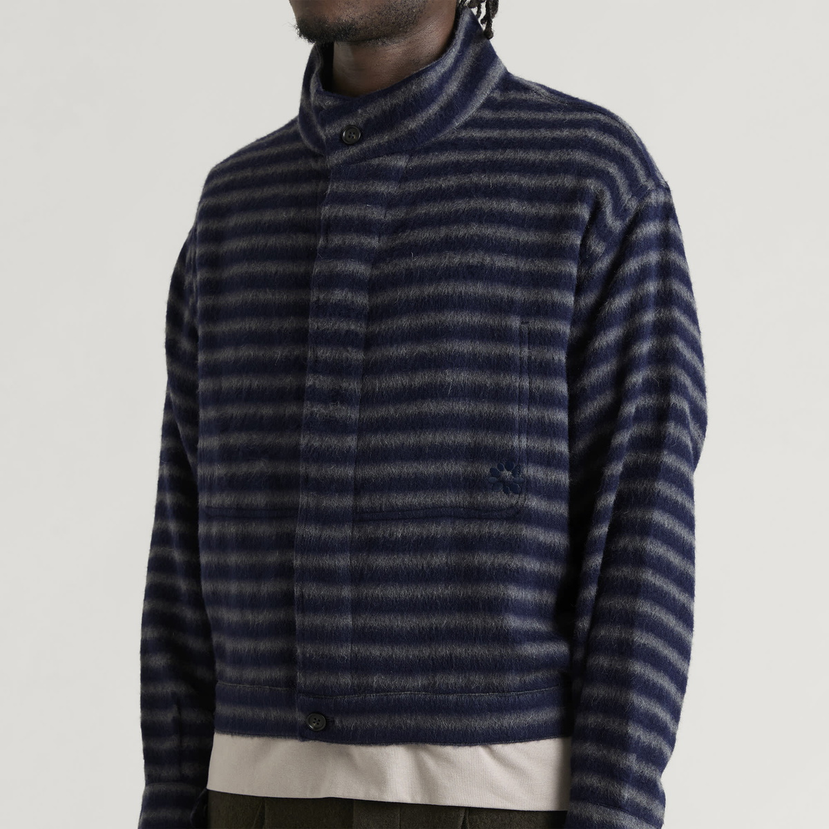 Gander Men's Le Mans Shirt in Blue/Grey Stripe